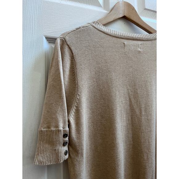 Sonoma Life + Style Embroidered Gem Embellished Short Sleeve Cardigan Large - Picture 9 of 13